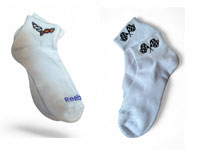Socks with custom embroidery